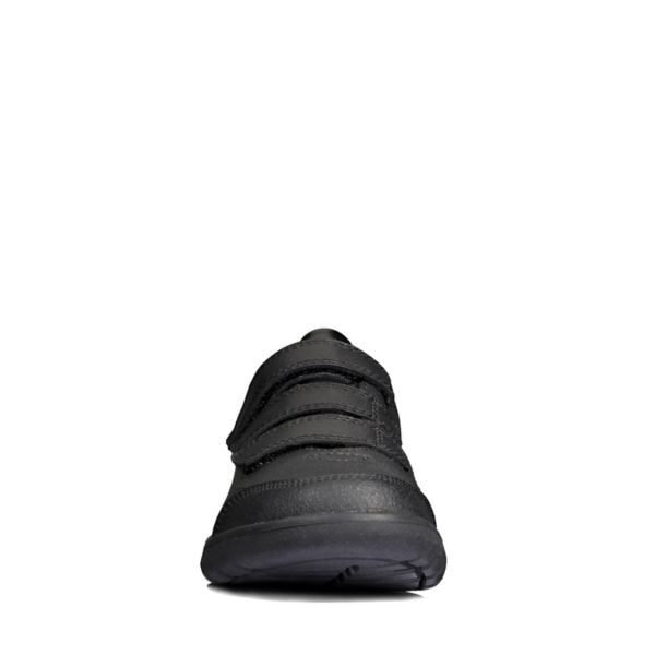 Clarks Girls Scape Sky Youth School Shoes Black | CA-9754801
